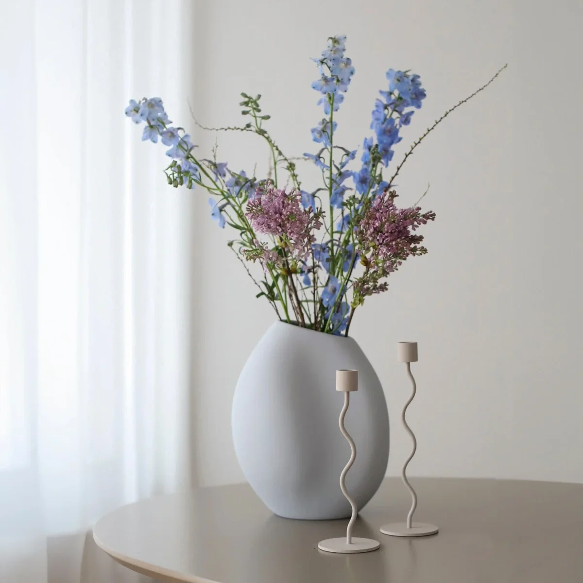 Vase Lee - hellblau – Bild 2