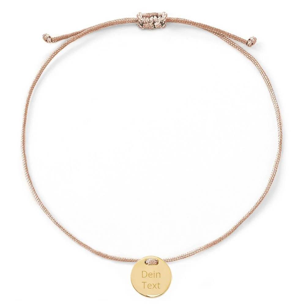 Armband mit deiner Gravur DayDream | 925 Sterlingsilber Gelbvergoldet – Bild 2