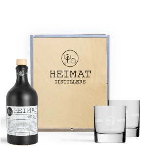 Heimat Distillers Gin Geschenkset Holzbox 0,5L